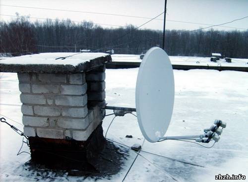 Житомир запретил без разрешения устанавливать спутниковые антенны на крышах домов