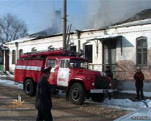 В Бердичеве сгорел жилой дом
